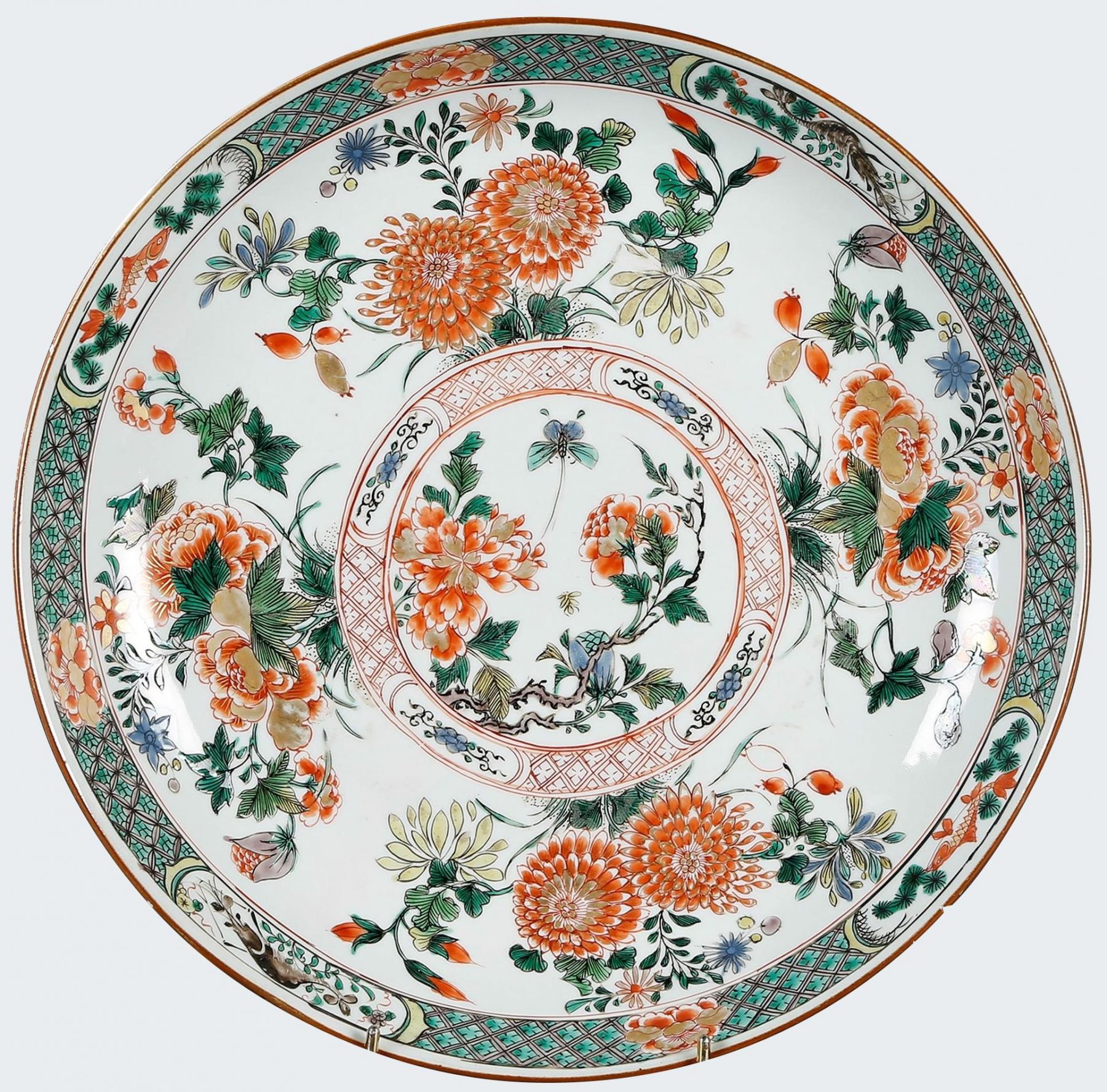 Compagnie Indes Porcelaine Chine Kangxi Famille Verte