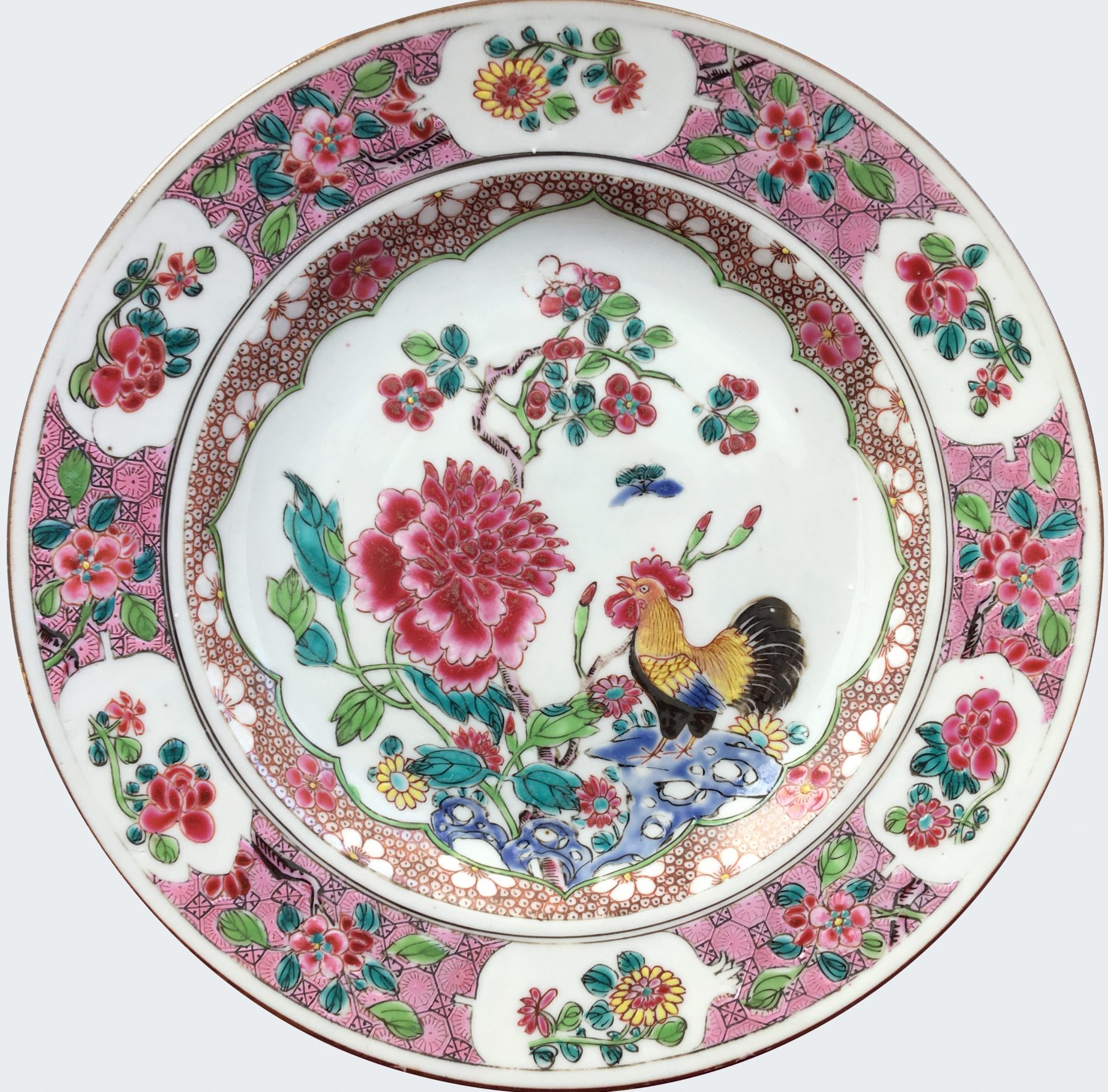 Compagnie Indes Porcelaine Chine Famille Rose Yongzheng