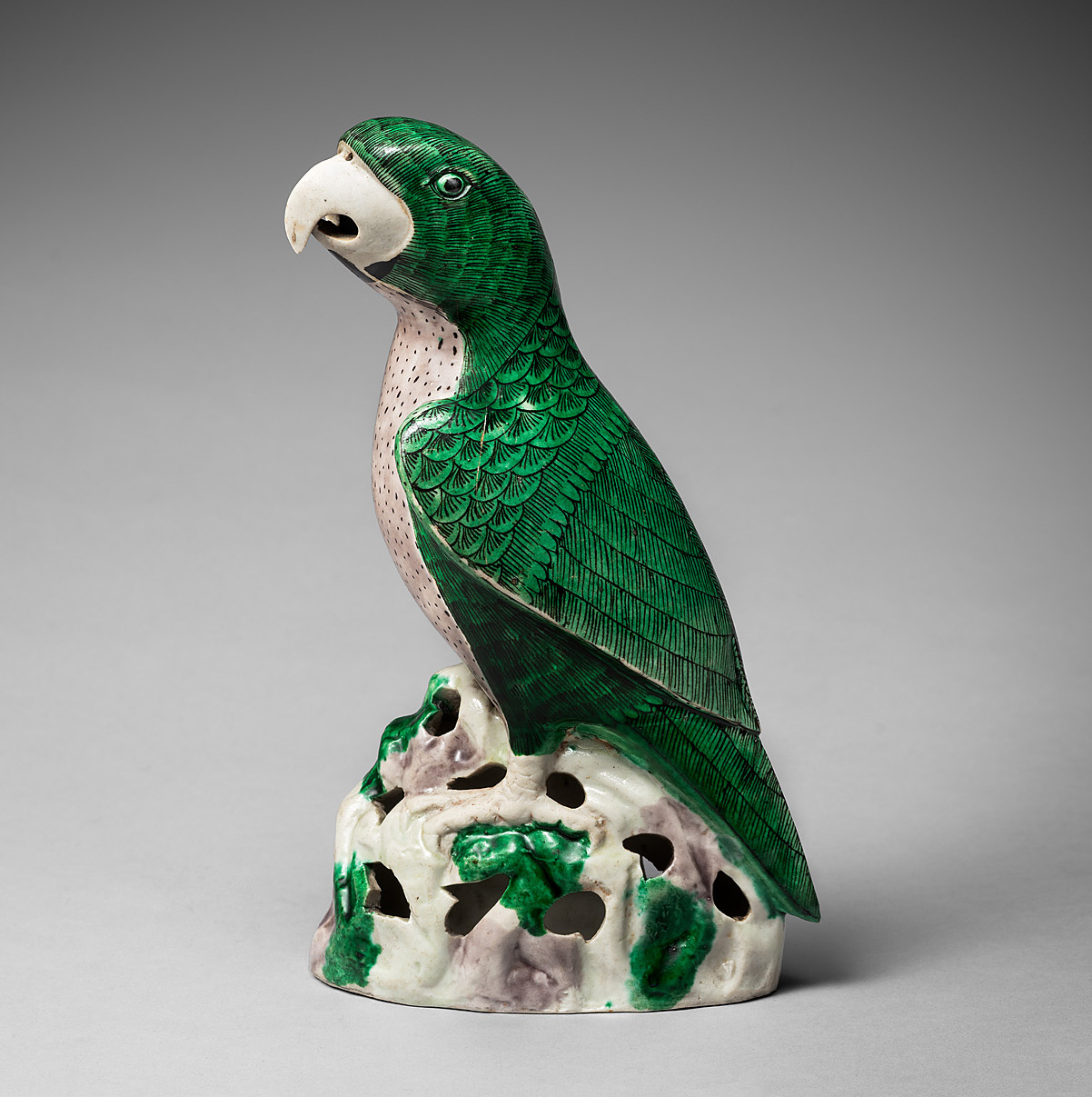 Famille verte Porcelaine (biscuit) Kangxi (1662-1722), Chine