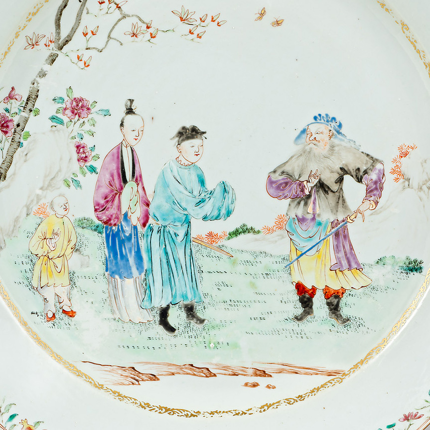 Famille rose Porcelaine Qianlong (1736-1795), ca. 1755/1760, Chine