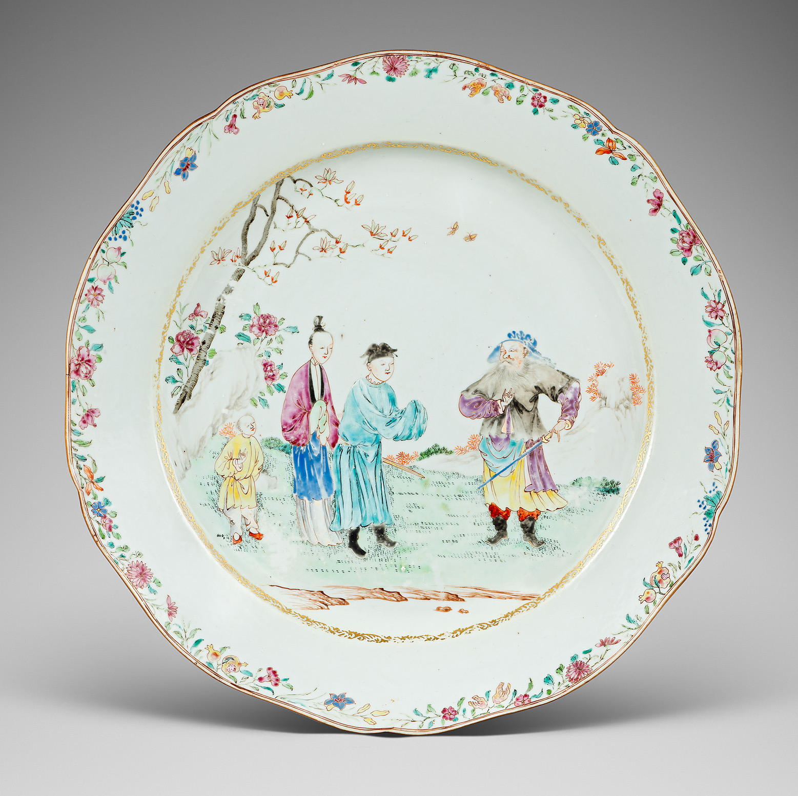 Famille rose Porcelaine Qianlong (1736-1795), ca. 1755/1760, Chine