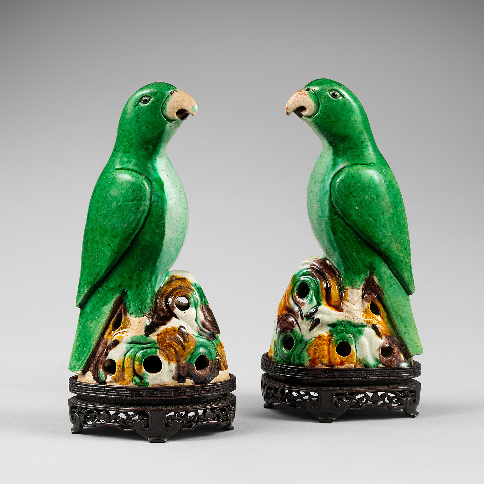 Famille verte Porcelaine (biscuit) Kangxi (1662-1722), Chine